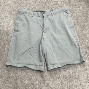 Banana Republic Aiden Chino Shorts Mens 34 9" Light Blue Cotton Casual Preppy